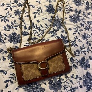 Coach Brown and Tan Crossbody Bag